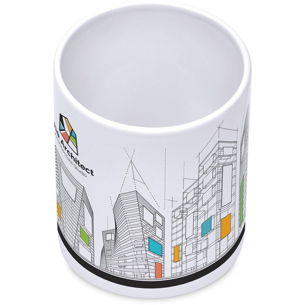 Mural Sublimation Ceramic Stationery Cup SOLID WHITE - Stationery,Stationery,Ideas for Work