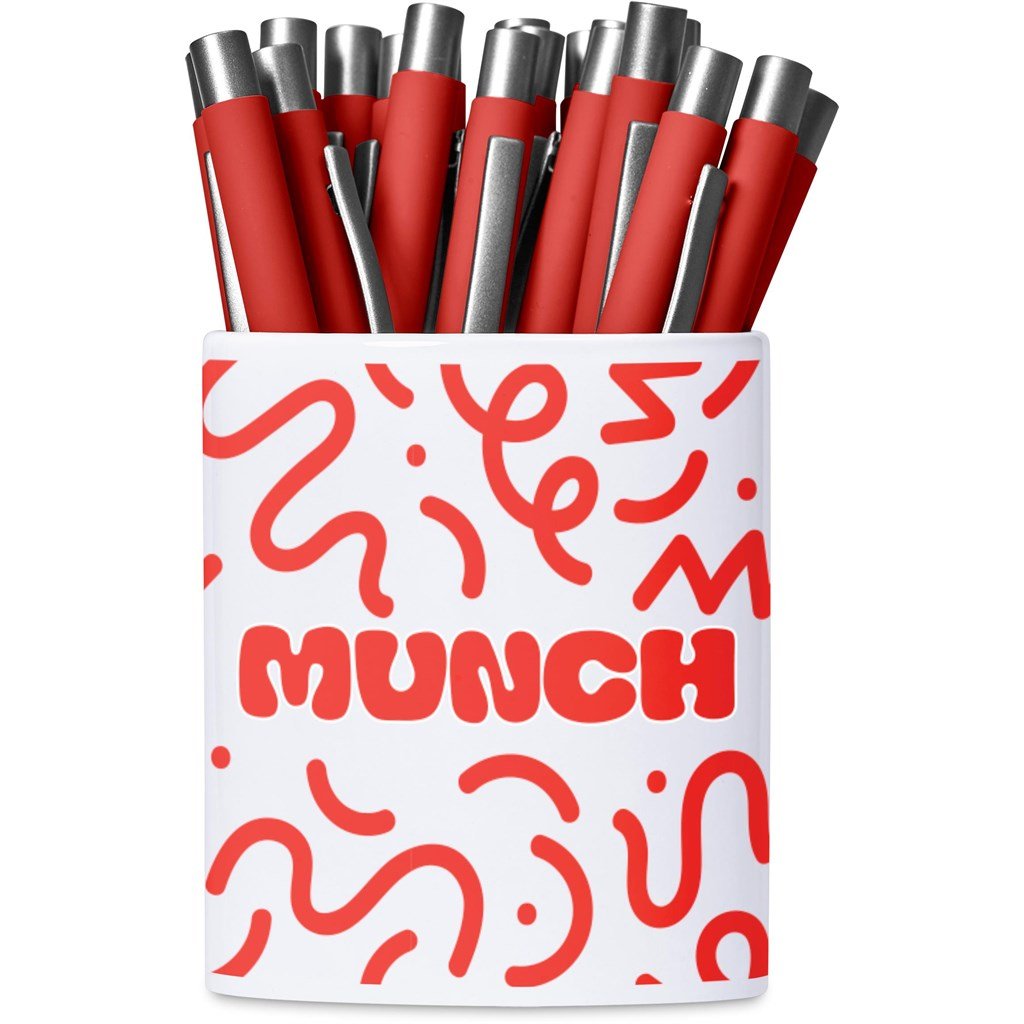 Mural Sublimation Ceramic Stationery Cup SOLID WHITE - Stationery,Stationery,Ideas for Work