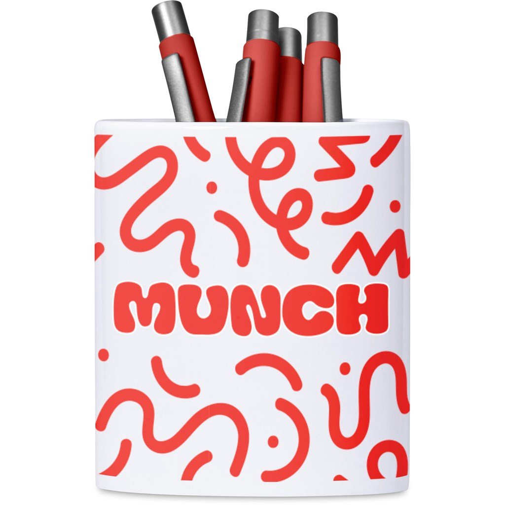 Mural Sublimation Ceramic Stationery Cup SOLID WHITE - Stationery,Stationery,Ideas for Work