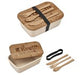 Natura Plus Bamboo Fibre Lunch Box Set Natural / NT