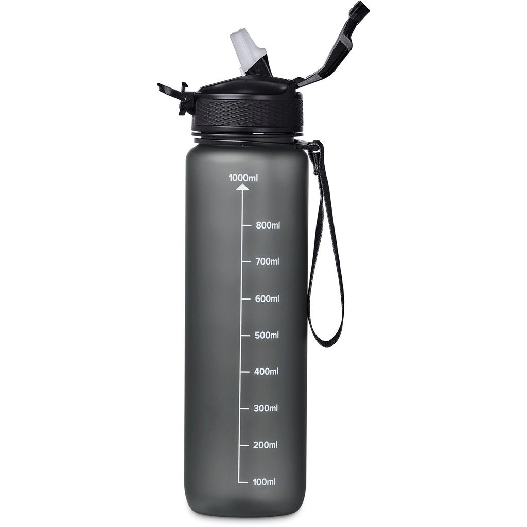 Neptune Plastic Water Bottle - 1 Litre BLACK - Bottles,Ideas for Fitness,Drinkware