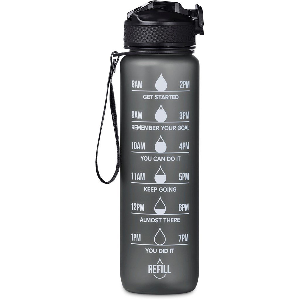 Neptune Plastic Water Bottle - 1 Litre BLACK - Bottles,Ideas for Fitness,Drinkware