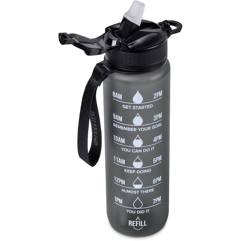 Neptune Plastic Water Bottle - 1 Litre BLACK - Bottles,Ideas for Fitness,Drinkware