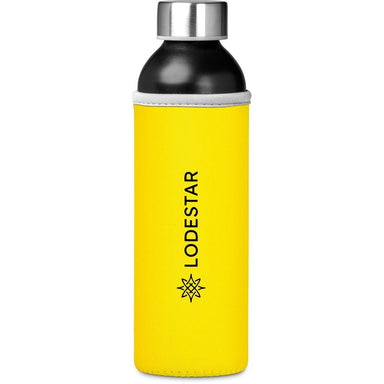 Nostro Recycled Aluminium Water Bottle - 650ml YELLOW - Bottles,Drinkware,Recycled Drinkware