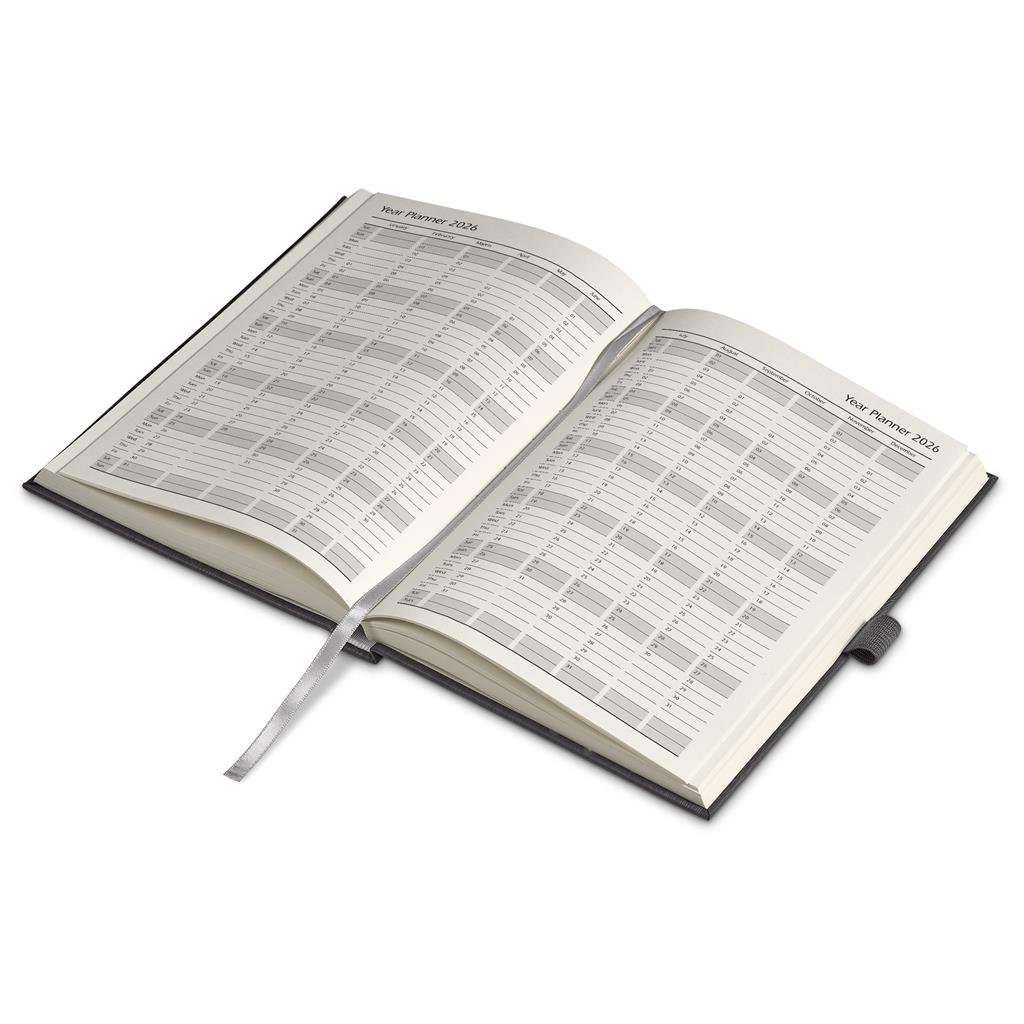 Oakridge A5 2026 Diary GREY - Diaries 2026,Diaries