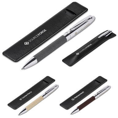 Oakridge Ball Pen In Pouch Brown / BN