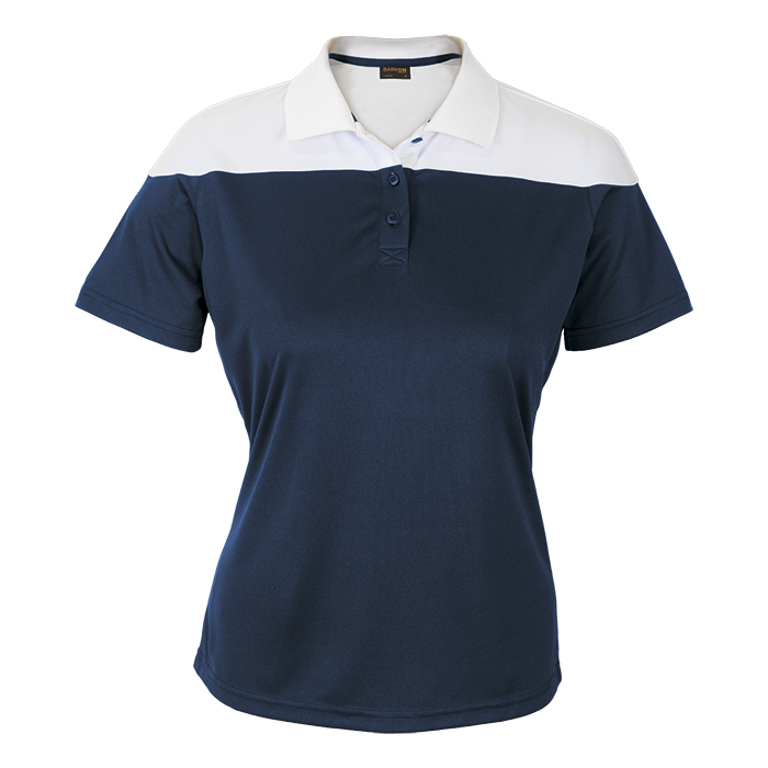 Omega Golfer Ladies Navy/White / XS / Regular - Golf Shirts