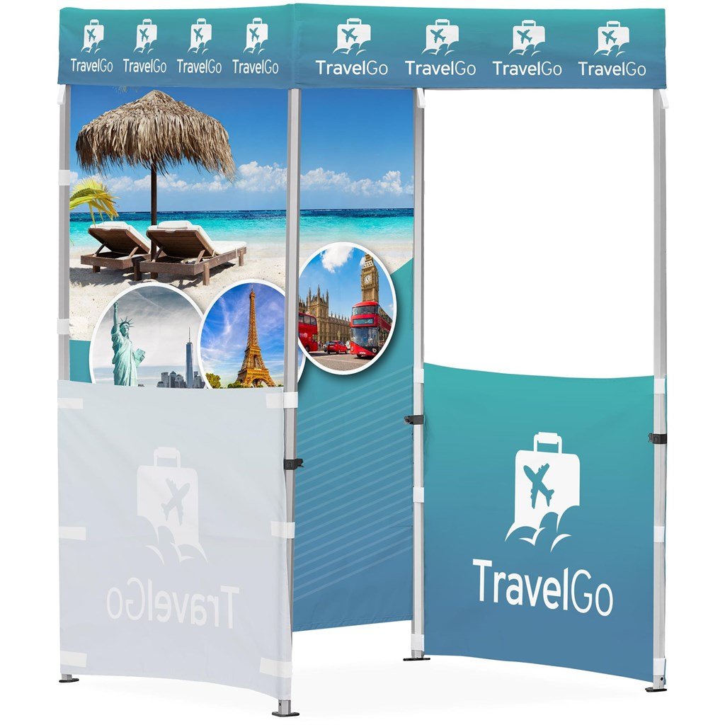 Ovation Sublimated Gazebo 1.5m X - 2 Half-Wall Skins - 1 Full-Wall Skin - Canopies & Gazebos