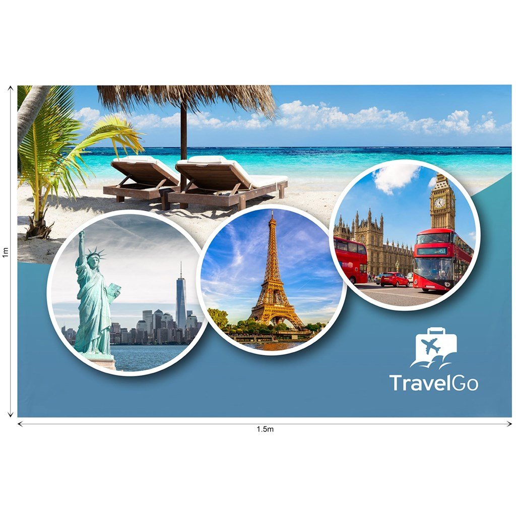 Ovation Sublimated Gazebo 1.5m X - Half-Wall (Excludes Hardware) - Canopies & Gazebos