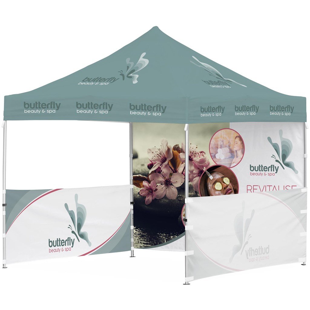 Ovation Sublimated Gazebo 3m X - 2 Half-Wall Skins - 1 Full-Wall Skin - Canopies & Gazebos