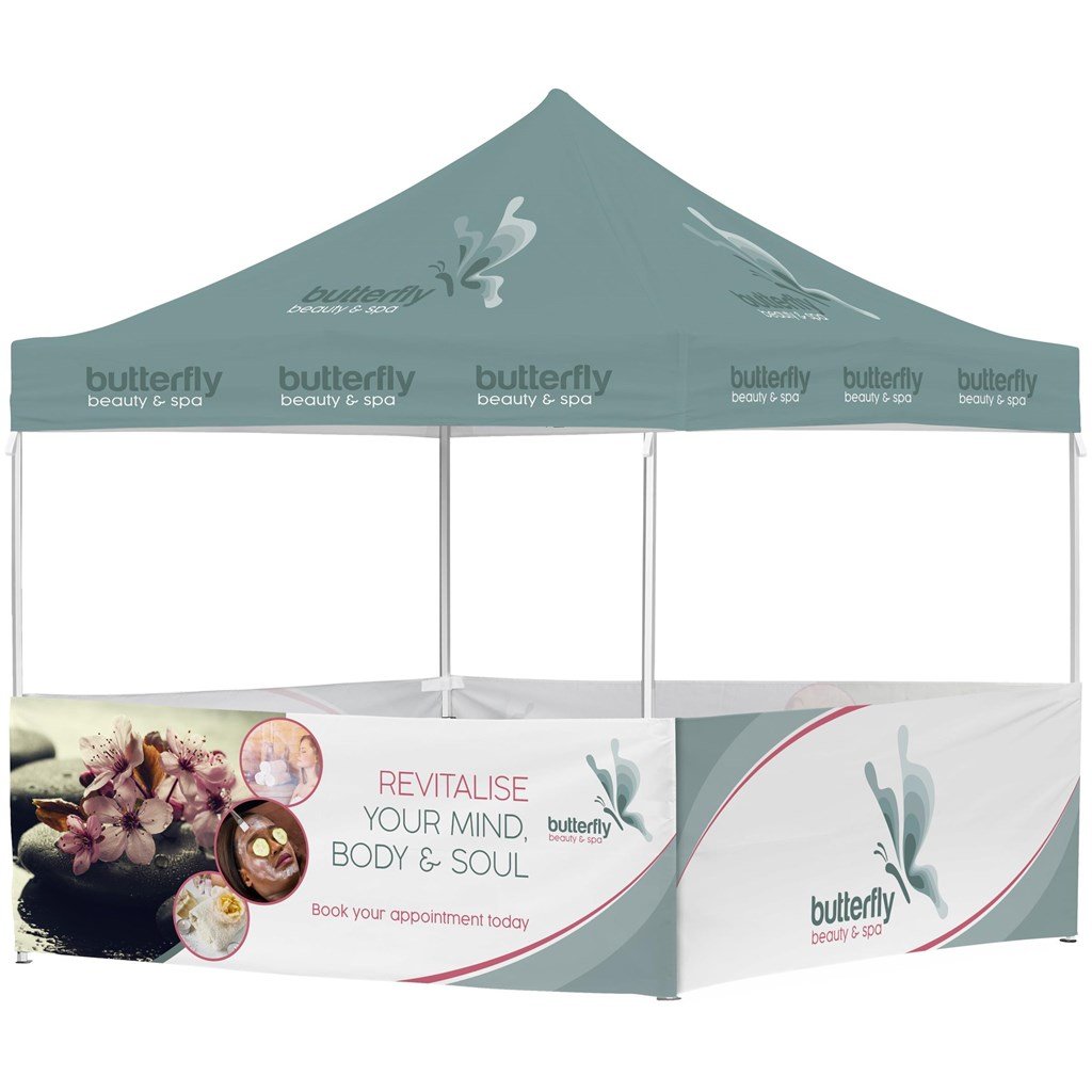Ovation Sublimated Gazebo 3m X - 4 Half-Wall Skins - Canopies & Gazebos