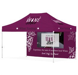Ovation Sublimated Gazebo 4.5m X 3m - 1 Long Full-Wall Skin-Canopies & Gazebos