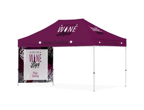 Ovation Sublimated Gazebo 4.5m X 3m - 1 Short Full-Wall Skin-Canopies & Gazebos