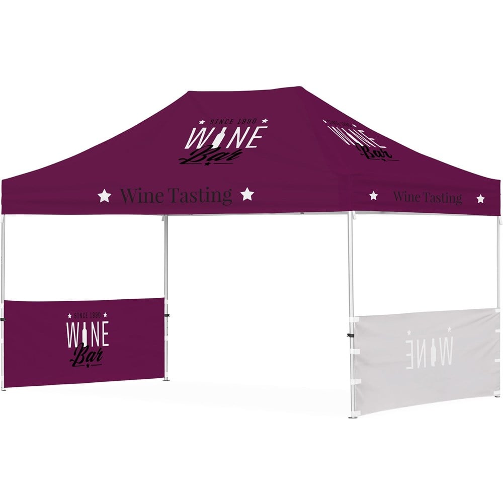 Ovation Sublimated Gazebo 4.5m X 3m - 2 Short Half-Wall Skins - Canopies & Gazebos
