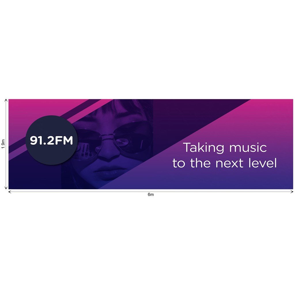 Ovation Sublimated Gazebo 6m X 3m - Long Side Full-Wall (Excludes Hardware) - Canopies & Gazebos