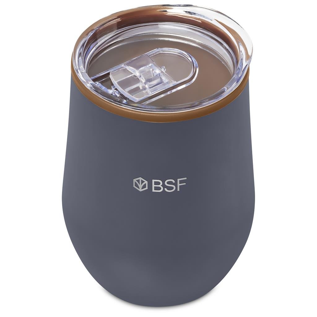 Ovolo Stainless Steel & Plastic Double-Wall Tumbler – 350ml - Travel Mugs and Tumblers,Drinkware