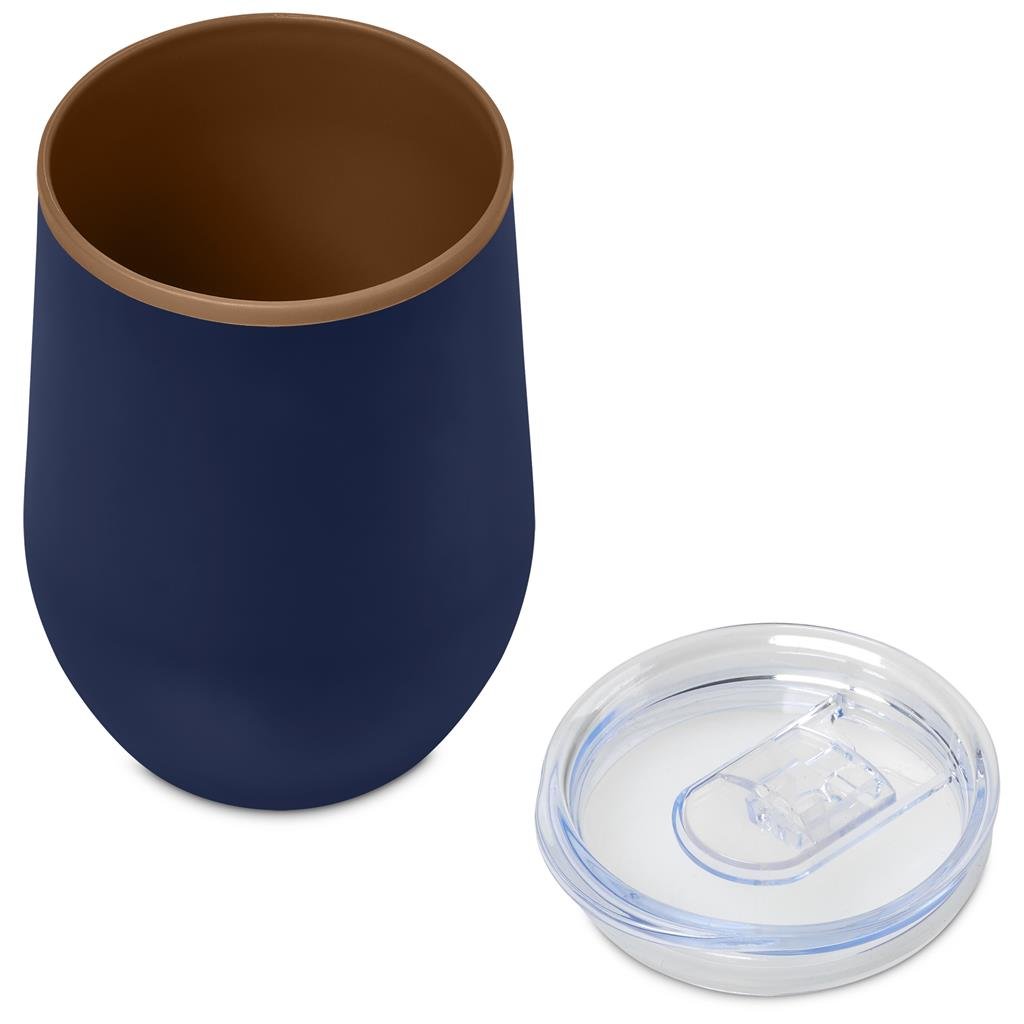 Ovolo Stainless Steel & Plastic Double-Wall Tumbler – 350ml - Travel Mugs and Tumblers,Drinkware