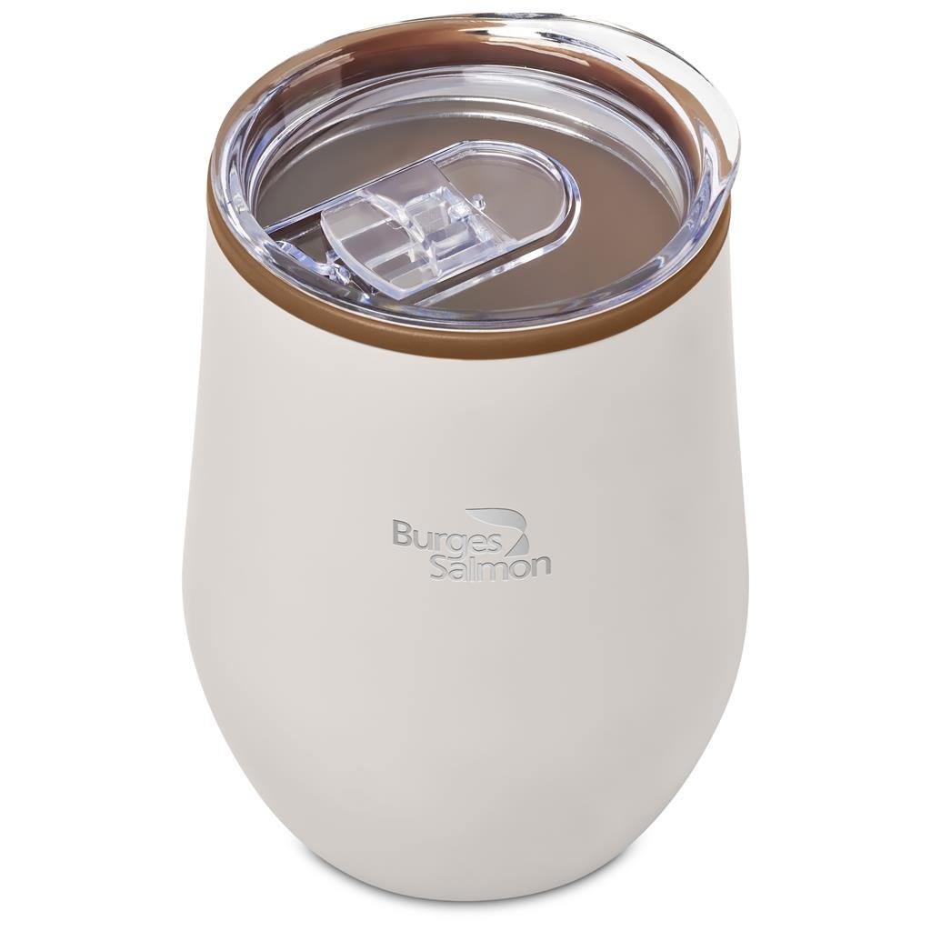 Ovolo Stainless Steel & Plastic Double-Wall Tumbler – 350ml - Travel Mugs and Tumblers,Drinkware