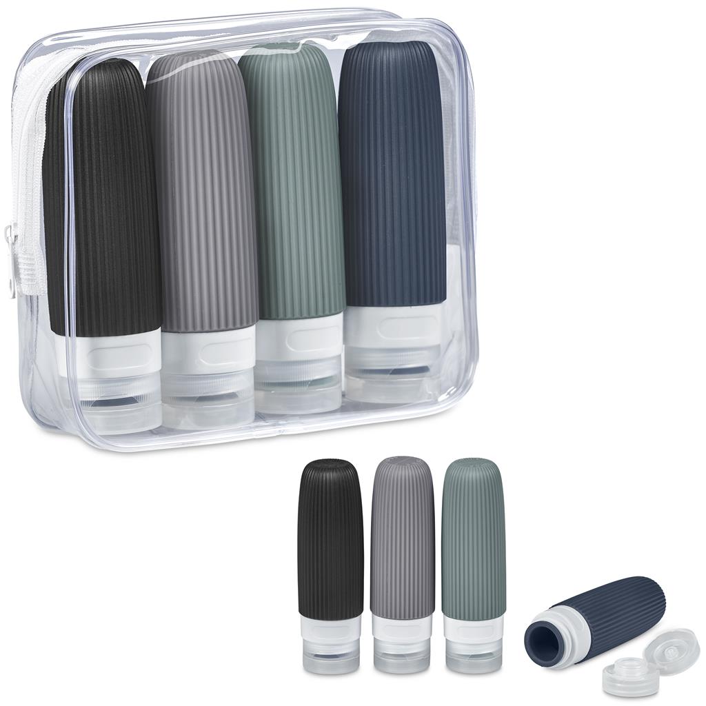 Pack Mate Silicone Travel Set TRANSPARENT - Accessories,Personal Care And Pamper,Travel Essentials,Personal Pamper
