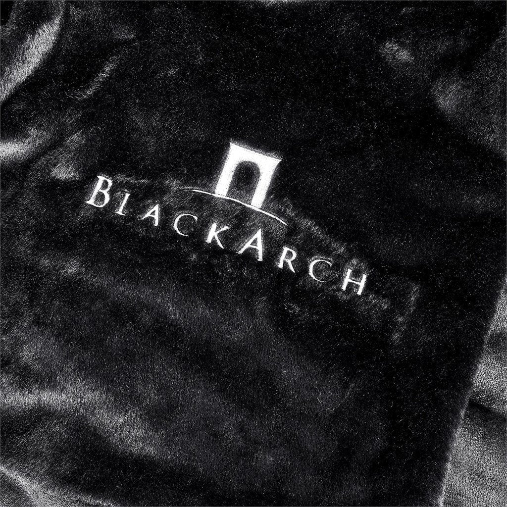 Palazzo Faux Fur Fleece Blanket BLACK - Blankets,Blankets