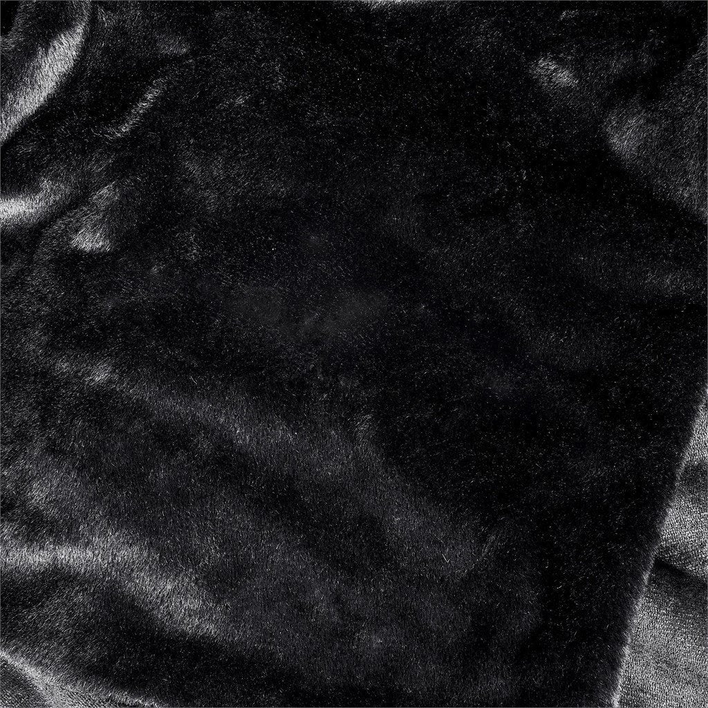 Palazzo Faux Fur Fleece Blanket BLACK - Blankets,Blankets