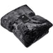 Palazzo Faux Fur Fleece Blanket BLACK - Blankets,Blankets