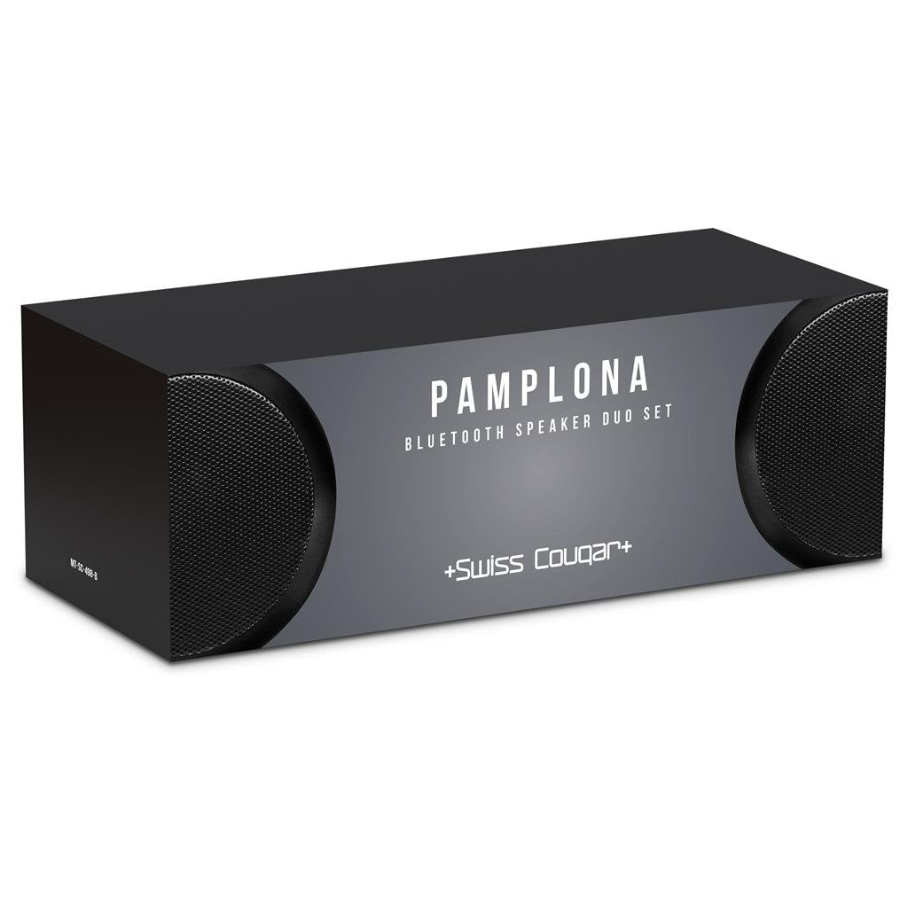 Pamplona Bluetooth Speaker Duo Set BLACK - Speakers,Technology