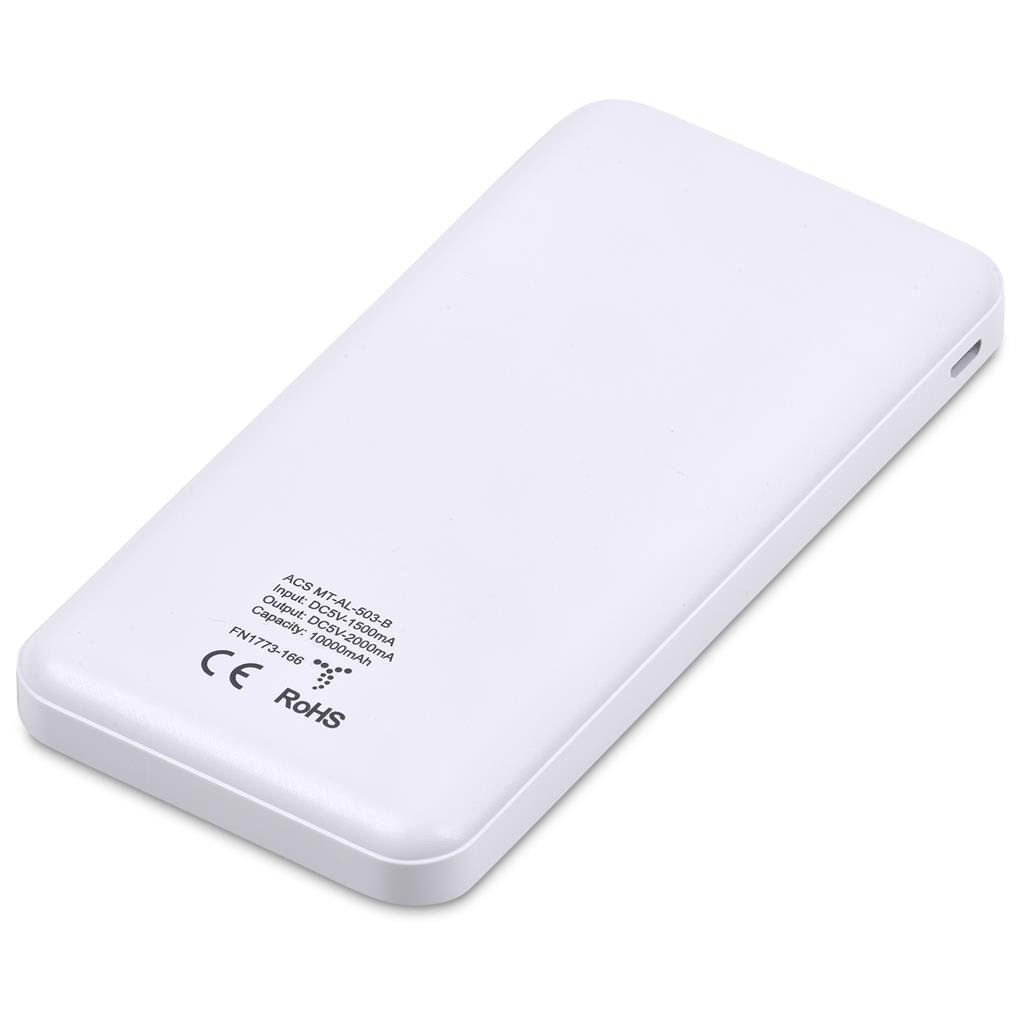 Panorama Power Bank - 10,000 mAh SOLID WHITE - Banks,Technology