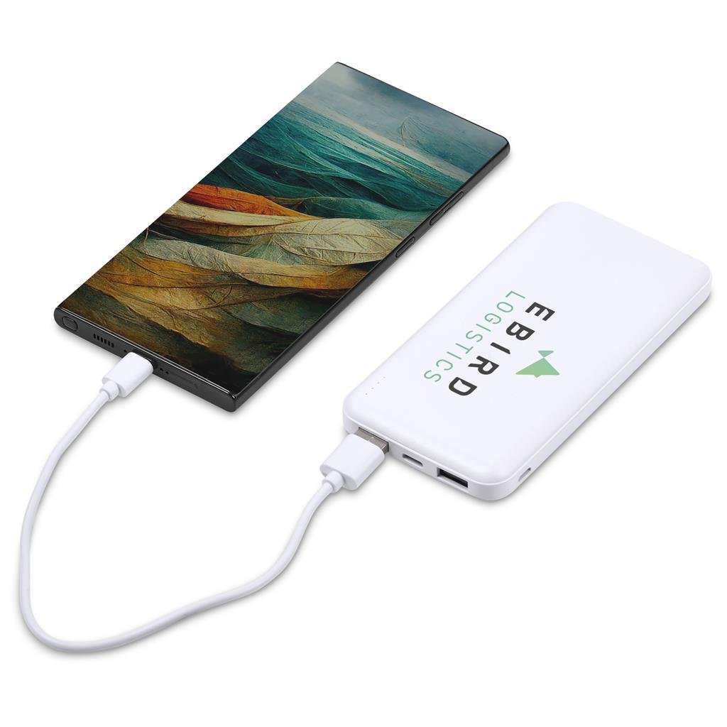 Panorama Power Bank - 10,000 mAh SOLID WHITE - Banks,Technology