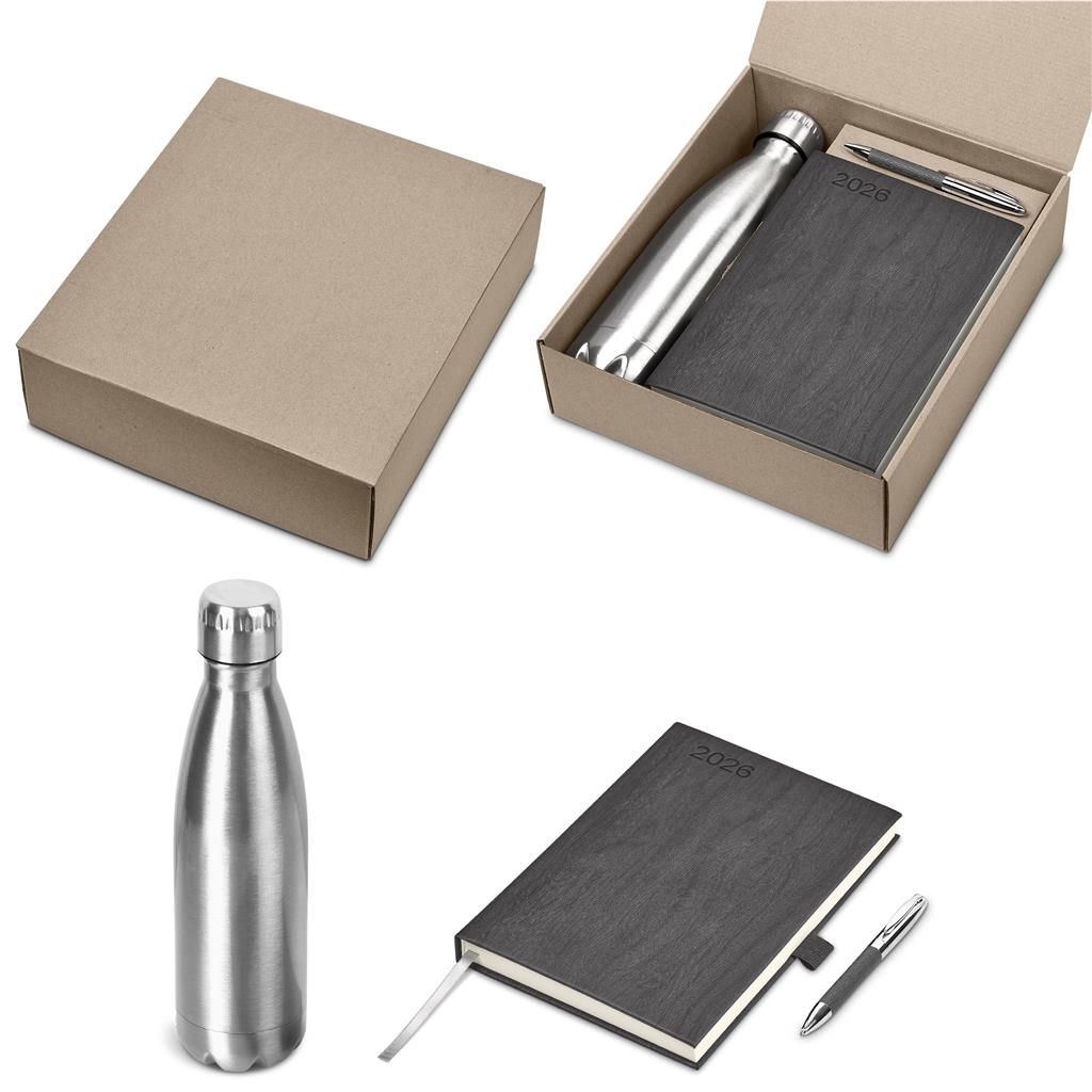 Persism Diary Gift Set GREY - Diaries 2026,Diaries 2026,New Items,Diary Sets 2026