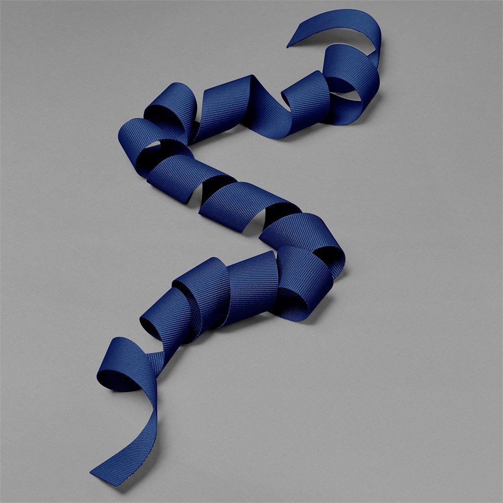 Petersham Ribbon (Unbranded) - 1.3m NAVY - Fillers And Tissue Paper