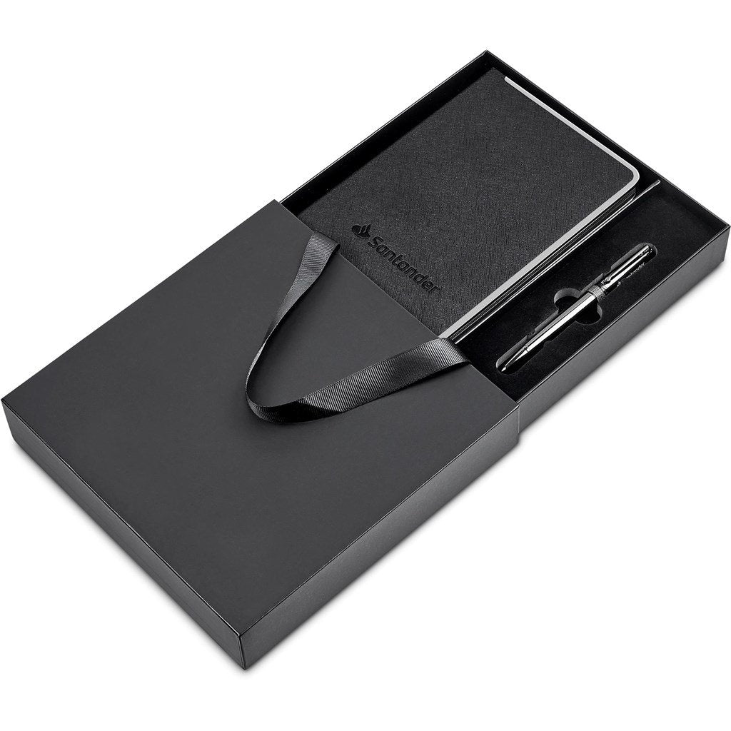 Petrovich Notebook & Pen Set BLACK - Sets,Alex Varga Premium Gift Sets,Notebook Sets