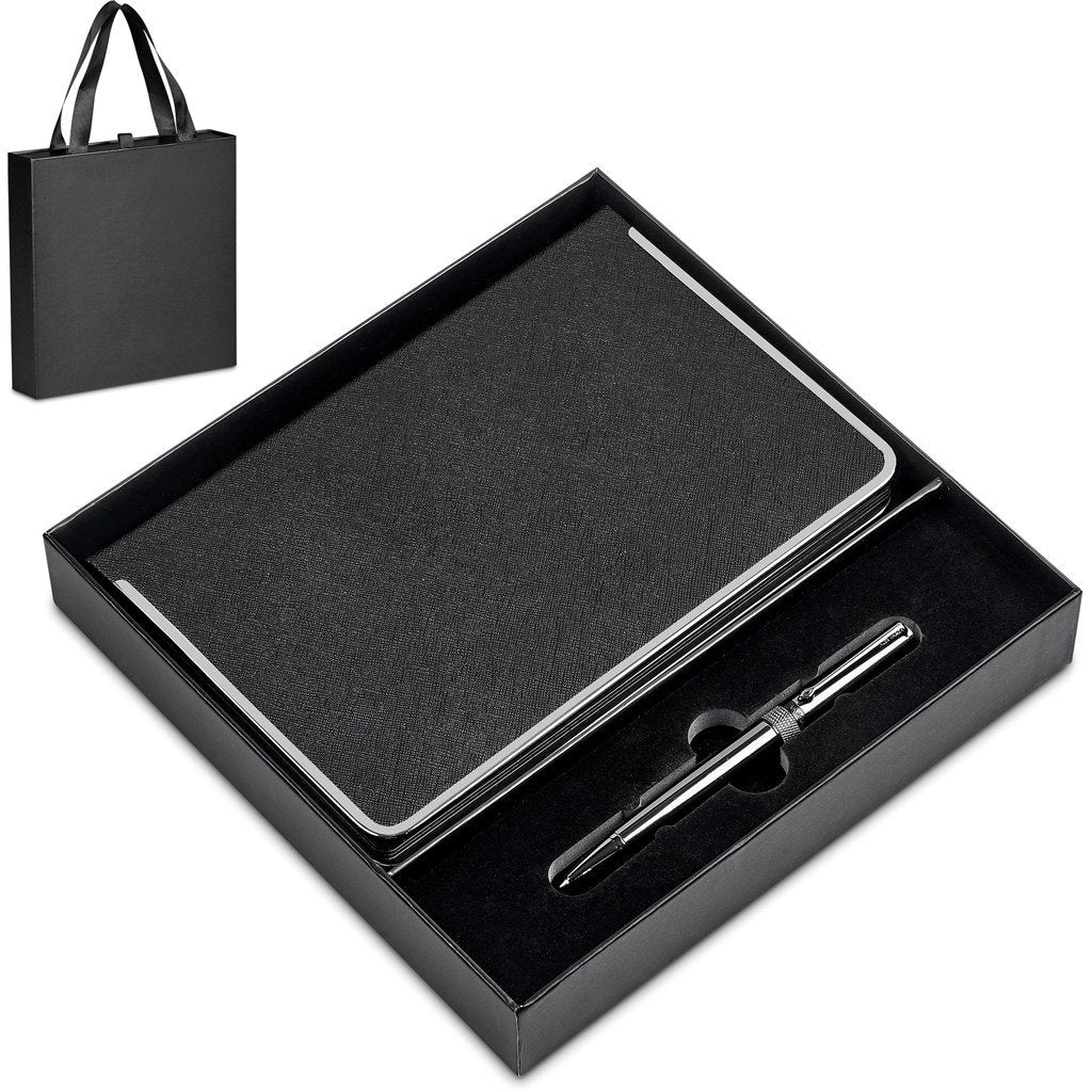 Petrovich Notebook & Pen Set BLACK - Sets,Alex Varga Premium Gift Sets,Notebook Sets