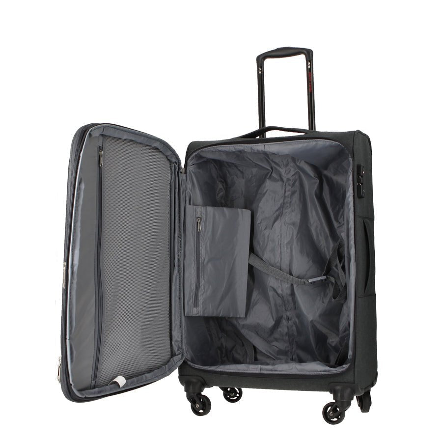 Pierre Cardin Paris Ultralite Softcase Black | Large-Suitcases