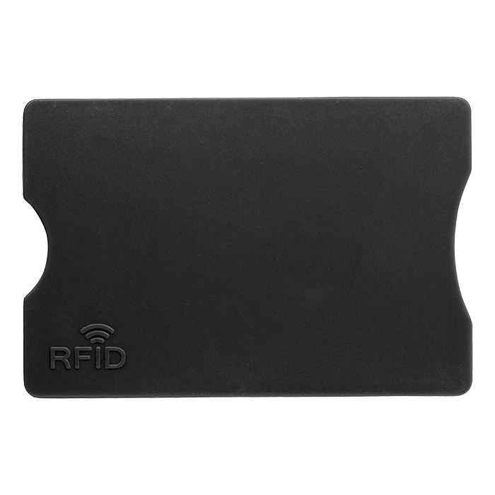 Plastic Card Holder with RFID Protection Black / STD / Regular - Novelties