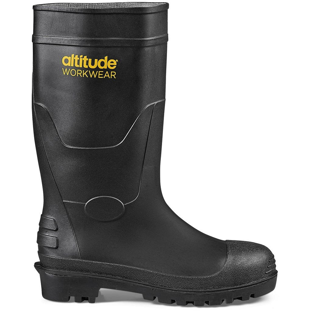 Power Gumboot Steel Toe Cap 8 / Black / BL - Shoes