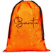 Pre-Printed Sample Custom Benguela Jumbo Polyester Drawstring Pouch BLACK - Bags and Backpacks