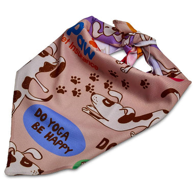 Pre-Printed Sample Custom Bosco Large Polyester Dog Bandana L / SOLID WHITE - Pet Accessories