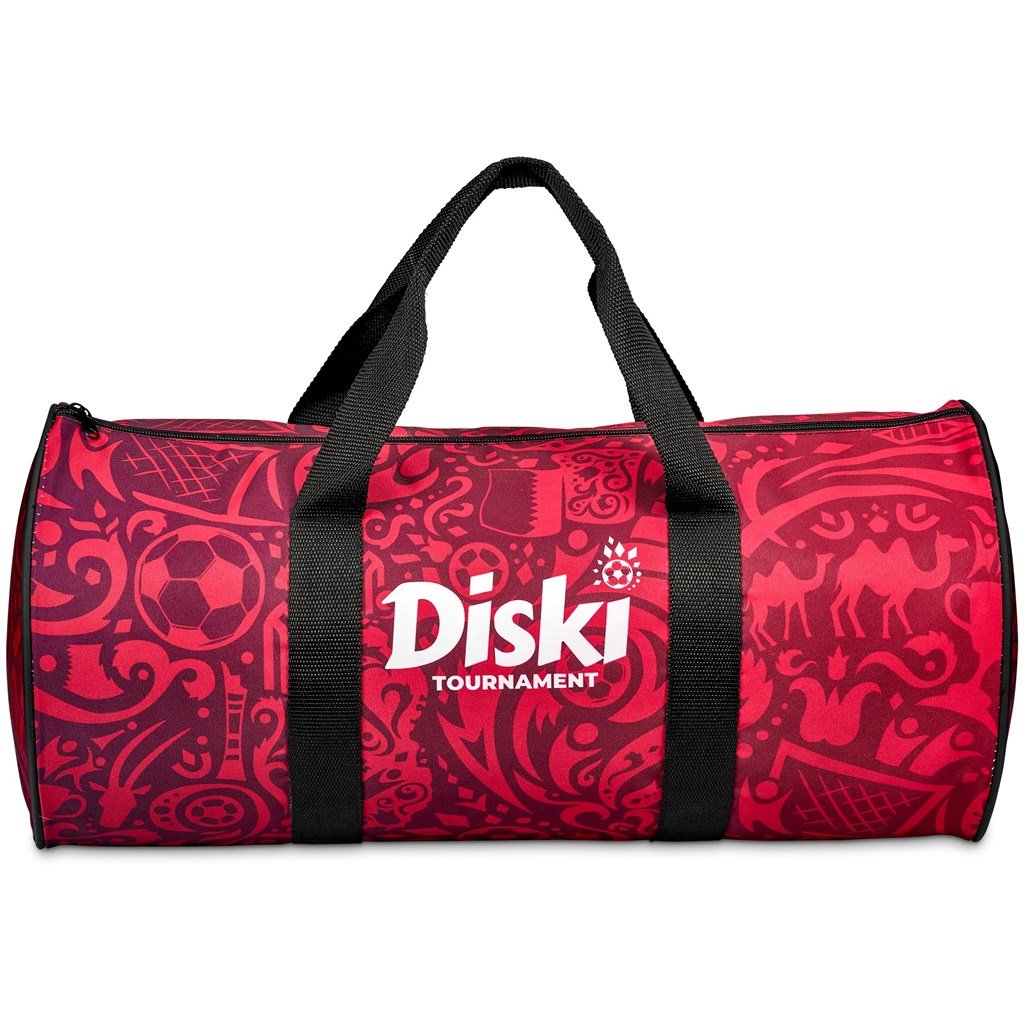 Pre-Printed Sample Custom Carter Barrel Sport Bag BLACK - Sports Bags