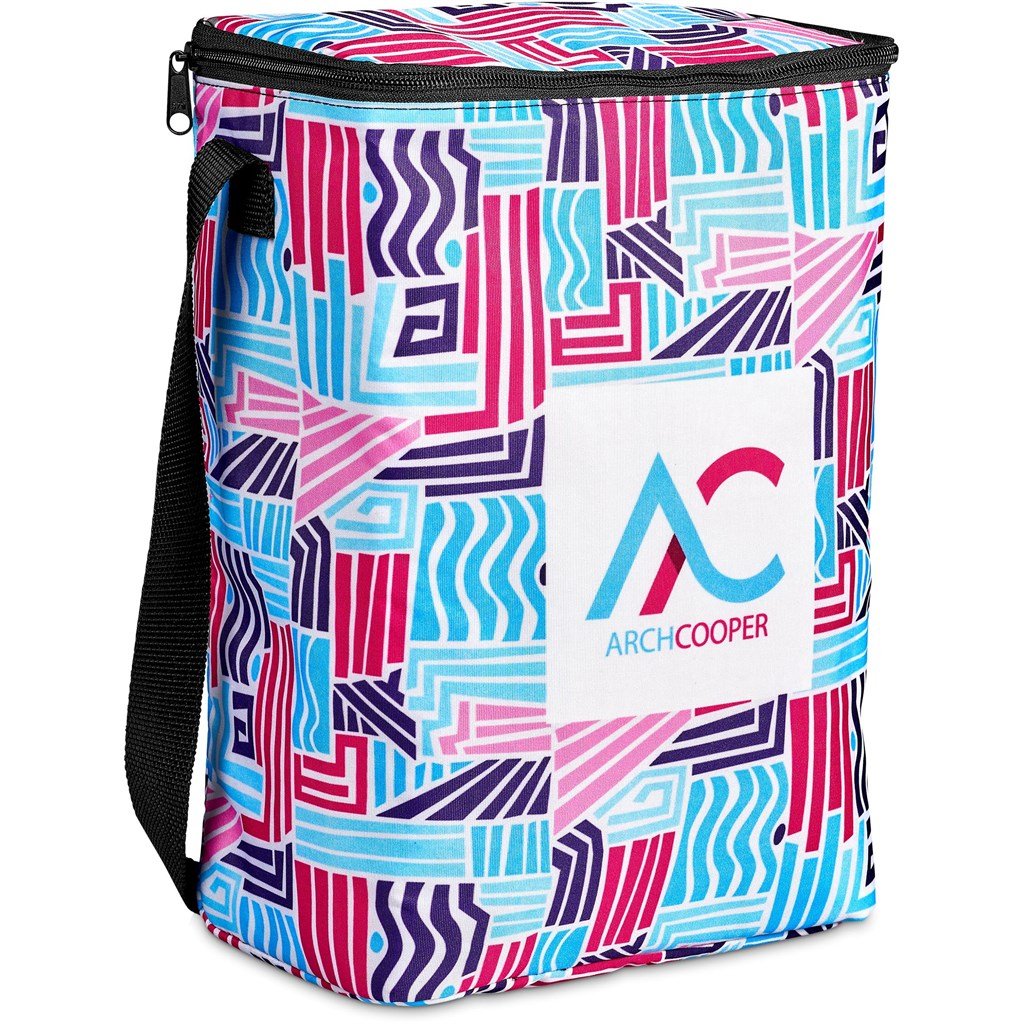Pre-Printed Sample Custom Chiller Cooler Bag - 16 - Can BLACK - Coolers and Lunchware
