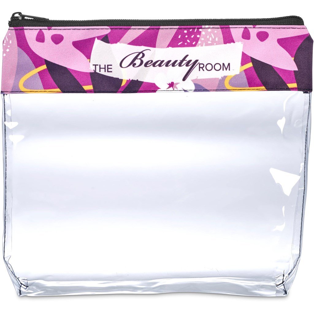 Pre-Printed Sample Custom Cleopatra Cosmetic Bag TRANSPARENT - Toiletry and Bags