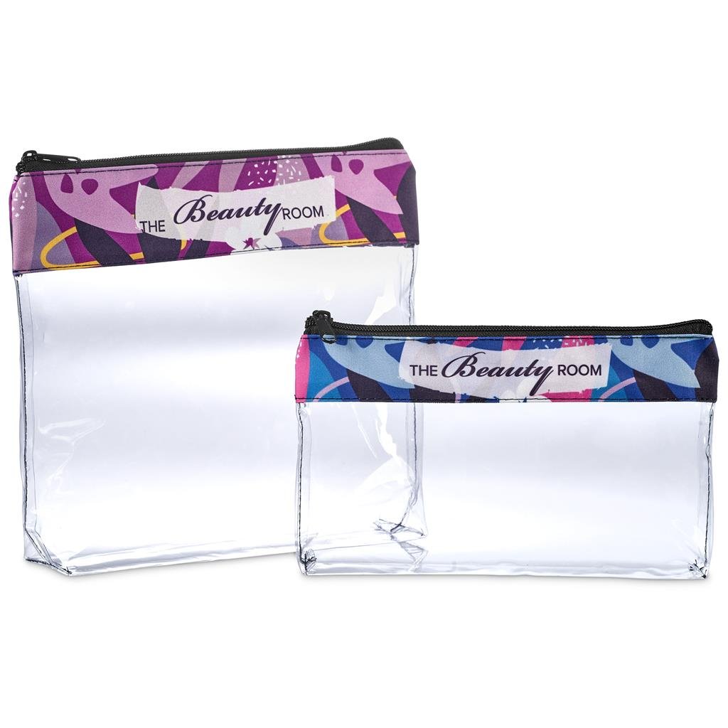 Pre-Printed Sample Custom Cleopatra Cosmetic Bag TRANSPARENT - Toiletry and Bags