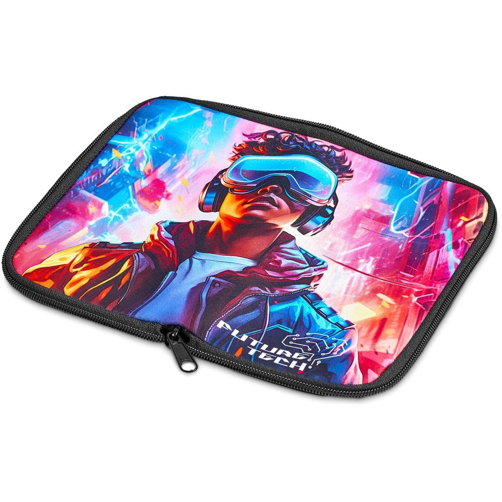 Pre-Printed Sample Custom Dinky Neoprene Mouse Pad Pouch BLACK - Stationery