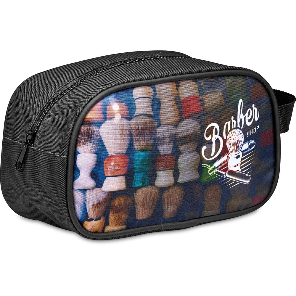 Pre-Printed Sample Custom Jake Toiletry Bag BLACK - and Cosmetic Bags