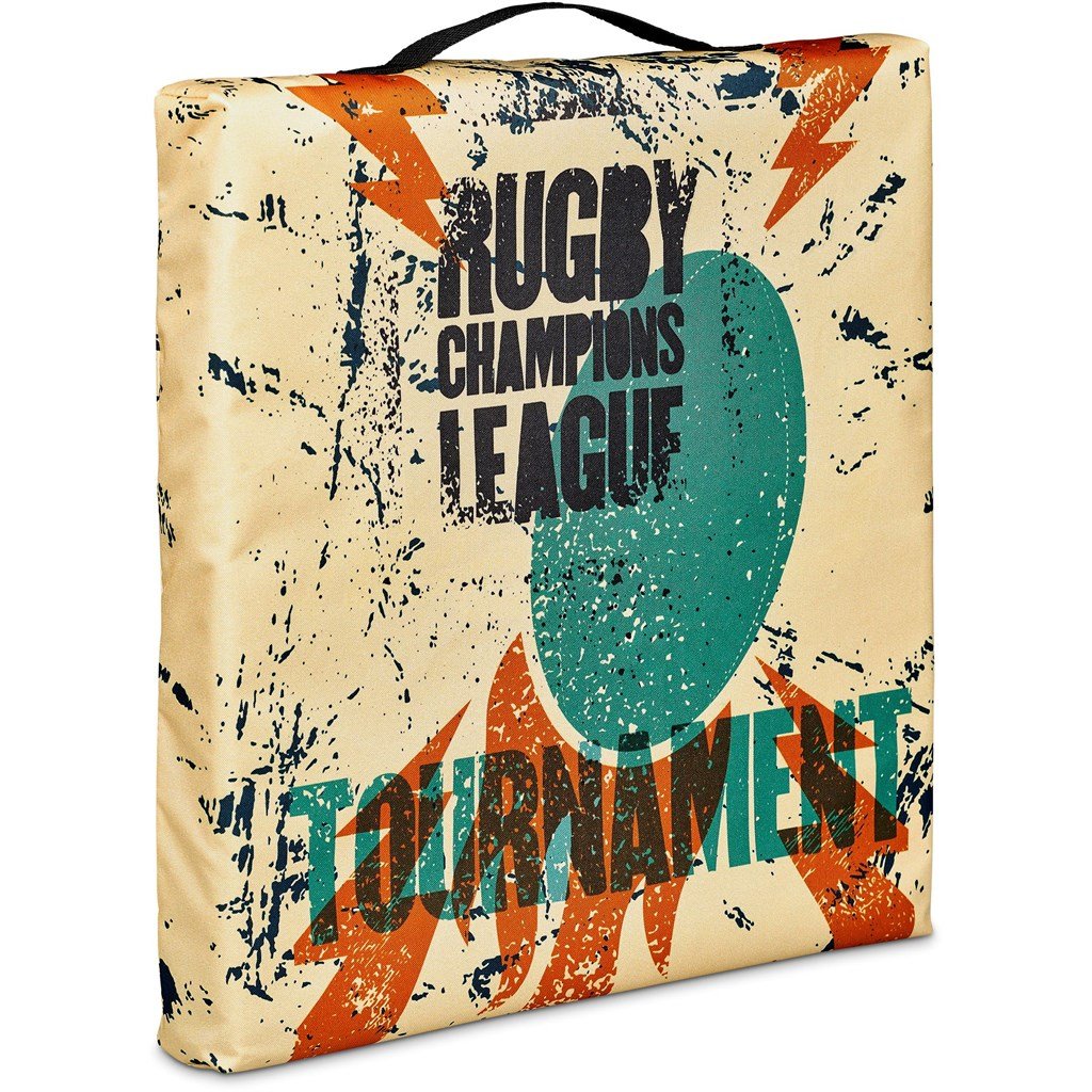 Pre-Printed Sample Custom Loftus Stadium Cushion BLACK - Beach and Outdoor