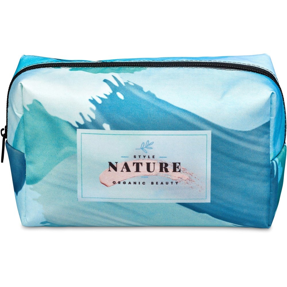 Pre-Printed Sample Custom Mandy Toiletry Bag BLACK - and Cosmetic Bags