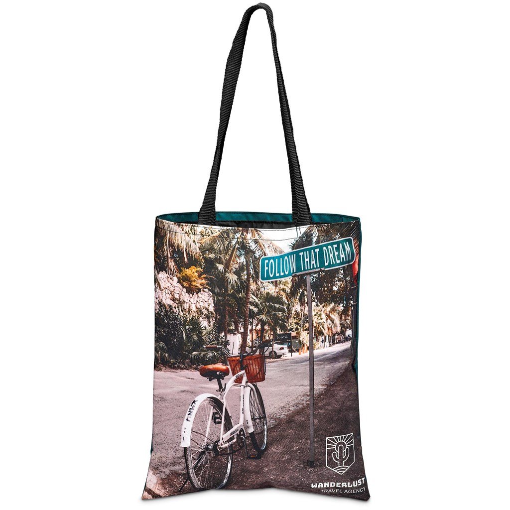 Pre-Printed Sample Custom Melrose Shopper BLACK - and Tote Bags