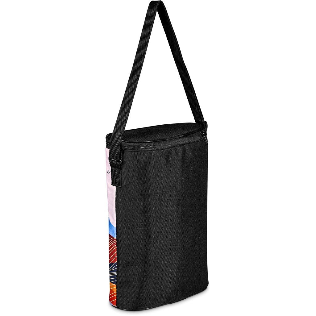 Pre-Printed Sample Custom Napa Valley Double Wine Cooler BLACK - Coolers and Lunchware