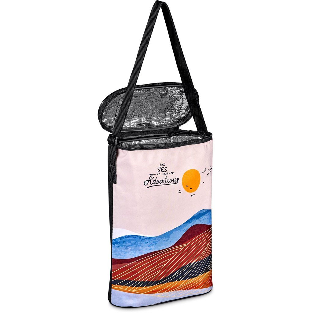 Pre-Printed Sample Custom Napa Valley Double Wine Cooler BLACK - Coolers and Lunchware