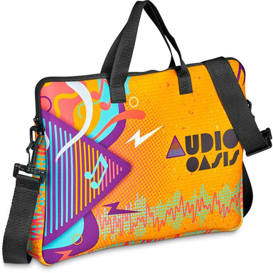 Pre-Printed Sample Custom Neoprene 15.6-inch Nimbus Laptop Sleeve BLACK - Tech Sleeves